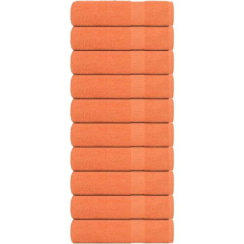 VidaXL Brisače za roke 10 kos oranžna 50x100 cm 360 g/m&amp;sup2; 100% bombaž, (21822799) Slike