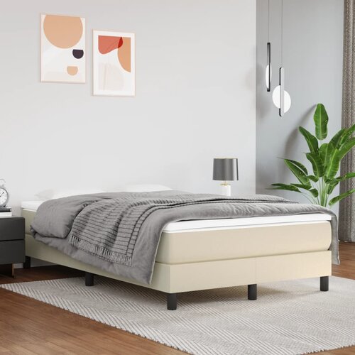  Madrac s džepičastim oprugama srednje tvrdoće krem 120x200x20cm umjetna koža Cijene