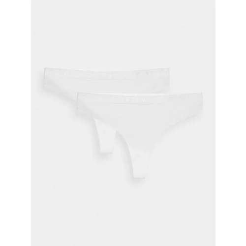 4f Women's Underwear Panties (2 Pack) - White