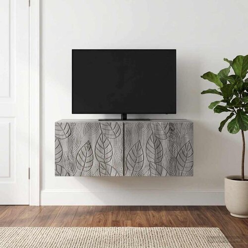 TV ormar za zid 98 x 41 x 30 cm Siva Sonoma Konstruirano drvo Cene