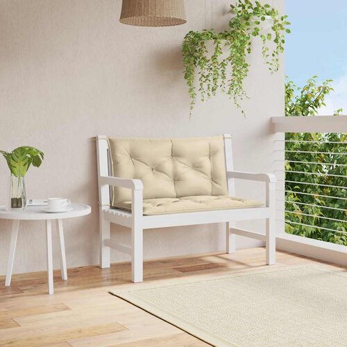  Jastuk za vrtnu klupu bež 100 x (50 + 50) x 7 cm tkanina Oxford Cijene