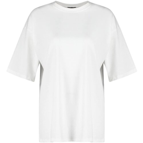 Trendyol Ženska majica TWOSS23TS00040, Bela Cene