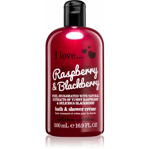 I love... Raspberry & Blackberry krema za tuširanje i kupku 500 ml