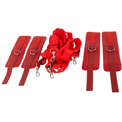 Bad Kitty Bed Restraint Set Red