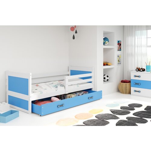 BestBed krevet rico s ladicom-bijela-plava Cijene