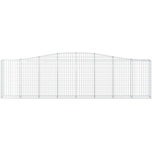  Lučne gabionske ko&amp;scaron;are 10kom 400x30x100/120cm pocinčano željezo Slike