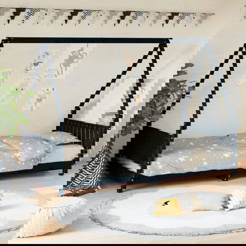 vidaXL Otroški posteljni okvir bel 90x200 cm trdna borovina Cene