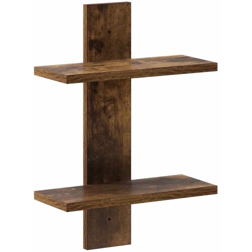  Zidna polica Dimljeni hrast 30 x 13.5 x 43 cm Prerađeno drvo - Dimljeni hrast 30 x 13.5 x 43 cm Cijene