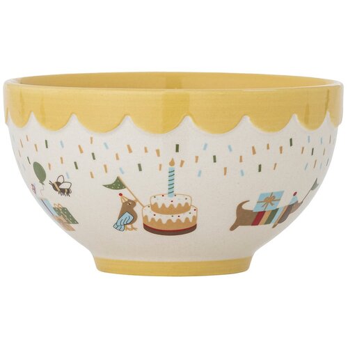 Bloomingville Mini Žuta /krem dječja zdjelica od kamenine &amp;oslash; 13,5 cm Celebrate &amp;ndash; Slike