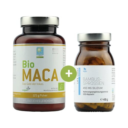 Life Light ženski paket z bambusovimi kalčki + bio-maca v prahu Cene