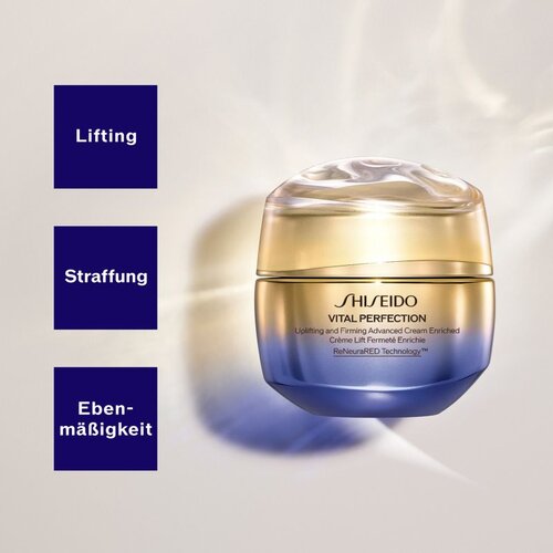 Shiseido Vital Perfection Uplifting &amp;amp; Firming Advanced Cream Enriched dnevna i noćna krema za intenzivno učvr&amp;scaron;ćivanje zamjensko punjenje 50 ml Slike