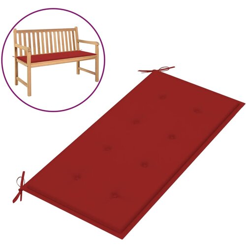 vidaXL Blazina za vrtno klop rdeča 100x50x3 cm Cene