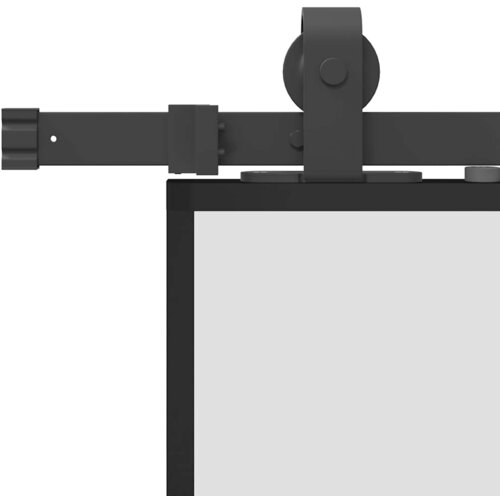  Klizna vrata s okovima crna 102,5x205 cm ESG staklo Slike