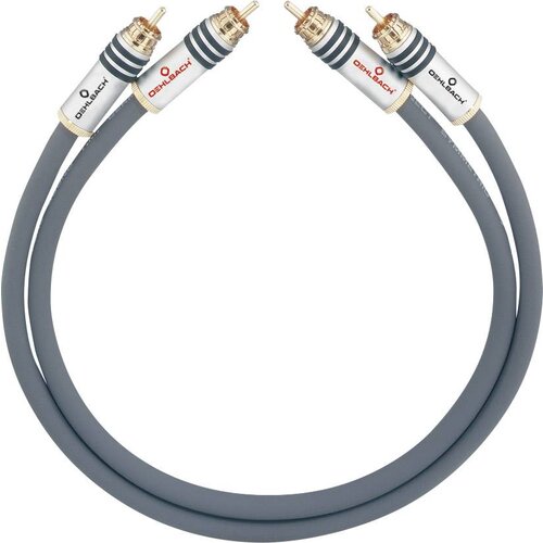 Oehlbach cinch avdio priključni kabel [2x moški cinch konektor - 2x moški cinch konektor] 1.50 m antracitna pozlačeni konektorji NF 14 MASTER, (20431891) Cene