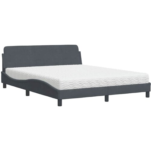  Krevet s madracem Dover tamnosivi 160x200 cm bar&amp;scaron;unasti Slike