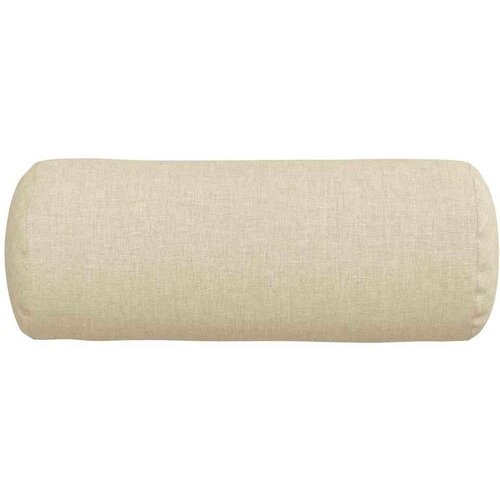 VidaXL valjkasti jastučići 2 pcs krema &amp;Oslash; 15 x 40 cm tkanina Slike