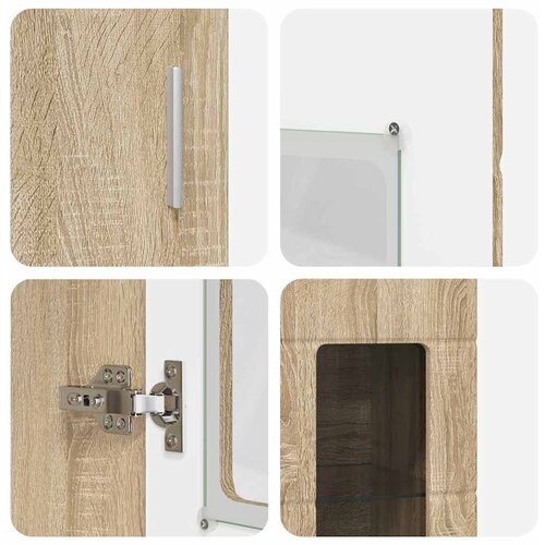  Highboard s policom FLORIN Sonoma hrast 60 x 35 x 182 cm Slike