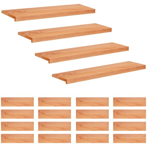 Step treads 20 kom. 90 x 25 x 2 cm Lak Čvrsto drvo bukve Cijene