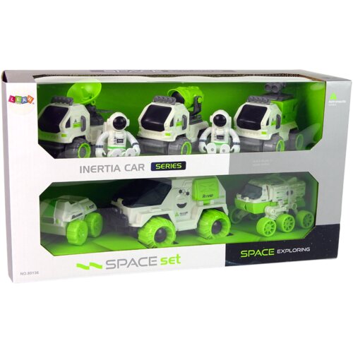  Set svemirskih vozila 6 u 1 Rover - zeleno/bijeli Slike