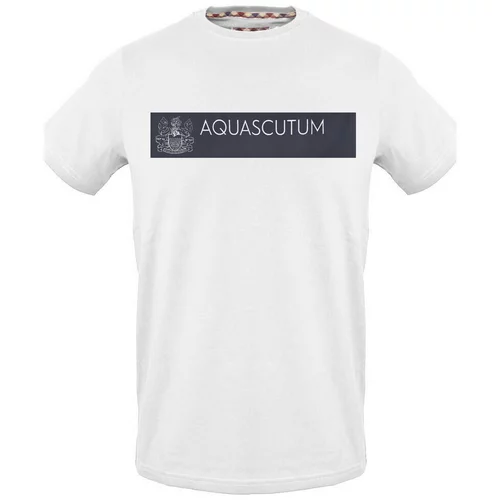 Aquascutum Majice s kratkimi rokavi - tsia117 Bela