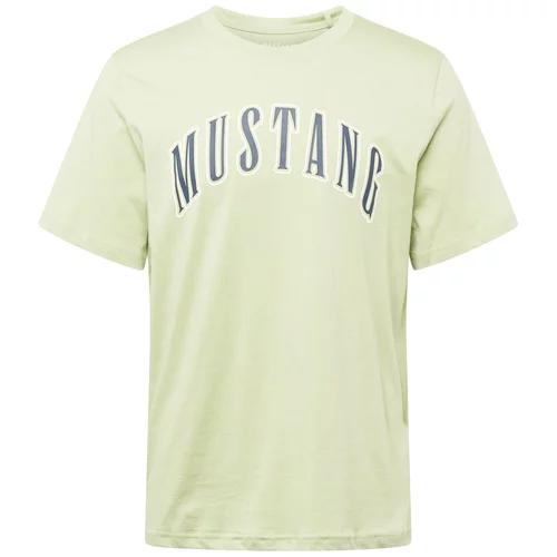 Mustang Majica 'AUSTIN' temno modra / svetlo zelena / bela