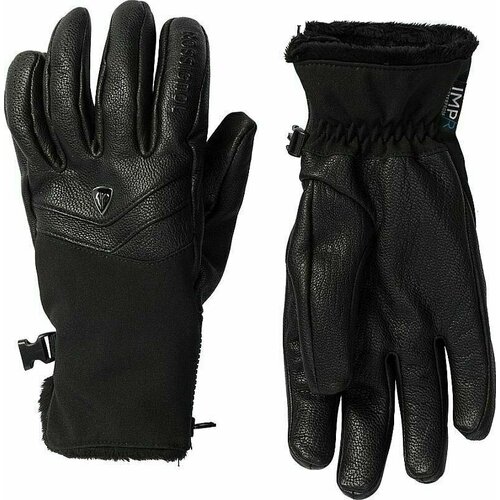 Rossignol Elite Womens Leather IMPR Gloves Black L Slike