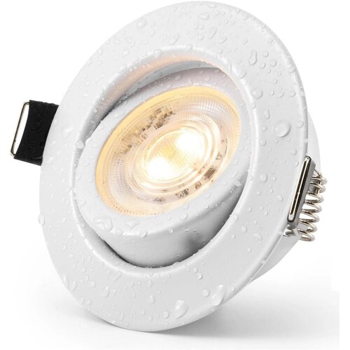 HOMEOW 9x 85 mm vgradni LED reflektor 6 W, 3000&amp;ndash;6500 K Slike