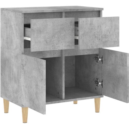  Komoda siva boja betona 60x35x70 cm od konstruiranog drva Slike