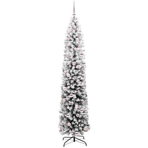 VidaXL Umjetno božićno drvce Zelena 210 cm PVC i čelik i plastika Slike