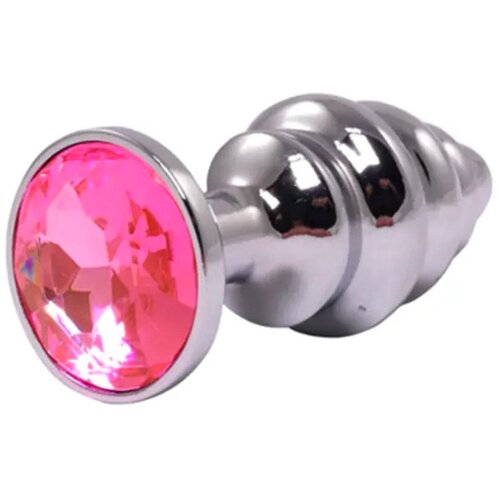 Fantasy toys anal butt plug rebrasti metal Silver M Slike