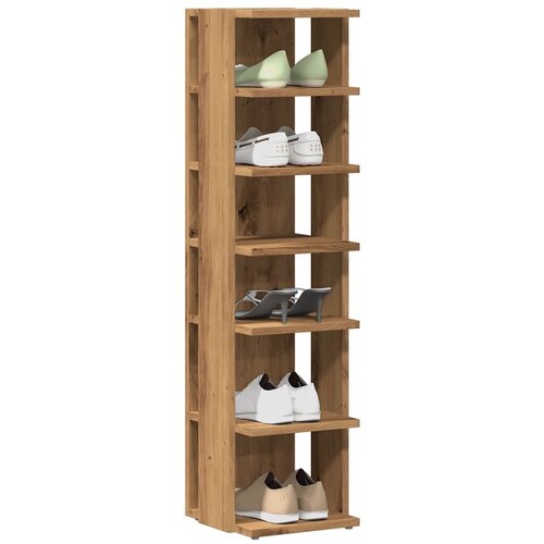vidaXL Omarica za čevlje artisan hrast 28x27x102 cm inženirski les Cene