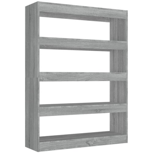 vidaXL Knjižna omara/pregrada siva sonoma 100x30x135 cm, (20704879) Cene
