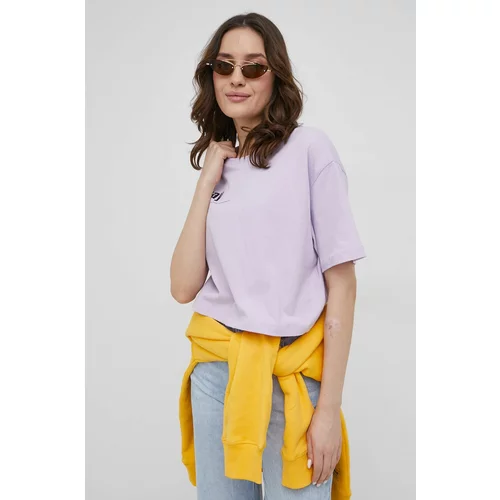 OCAY Bombažen t-shirt vijolična barva