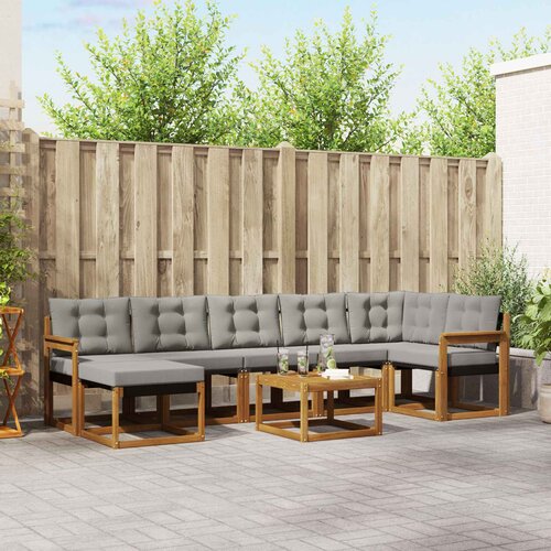  Set vanjskih sofa 8 kom. Prirodna i svijetlo siva Cijene