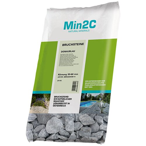  Lomljeno kamenje (dunavski plave boje, granulacija: 30 mm - 60 mm, 25 kg) Cijene