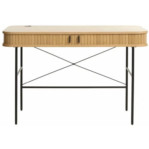 Unique Furniture Pisalna miza v hrastovem dekorju 60x120 cm Nola – Unique Furniture