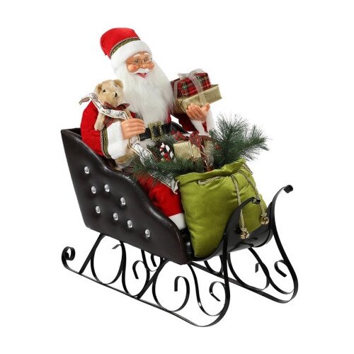 Dekordom christmas - deda mraz sleigh 60cm tm-89028-b ( 023389 ) Cene
