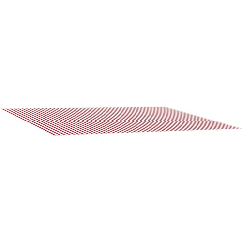 vidaXL Nadomestno platno za tendo Rdeča in bela 350 x 250 cm Poliester, (5000252677) Cene