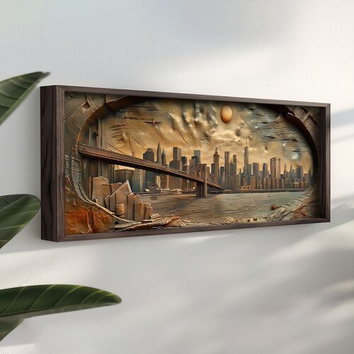 WALLXPERT LAC070-150 Multicolor Decorative Framed MDF Painting Cene