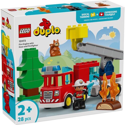Lego DUPLO Town Fire Truck with Hose and Firefighter 10473 Cene