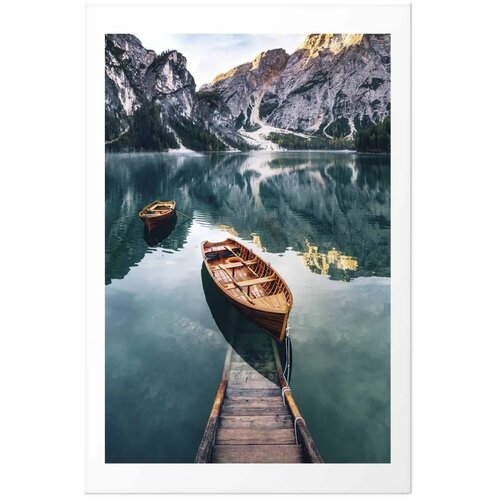  Plakat Boats in the Dolomites 40x60 Bez okvira s margom Cijene