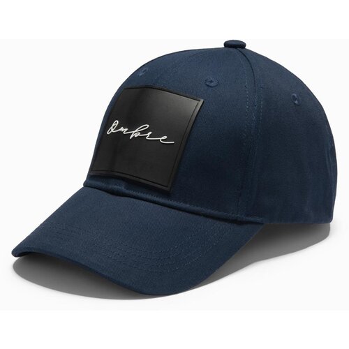 Ombre Men&amp;#039;s baseball cap with large patch - navy blue Slike