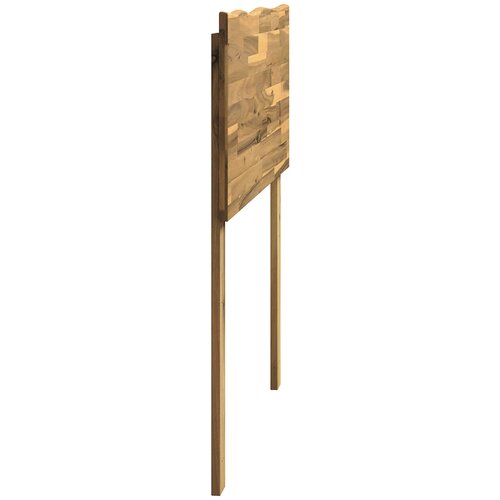  Uzglavlje s prirodnim rubom ROSTOCK Bijela 90 cm Slike
