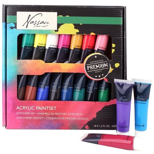  Set akrilnih boja Nassau Fine Art 18 x 36 ml (akrilne boje) Cijene