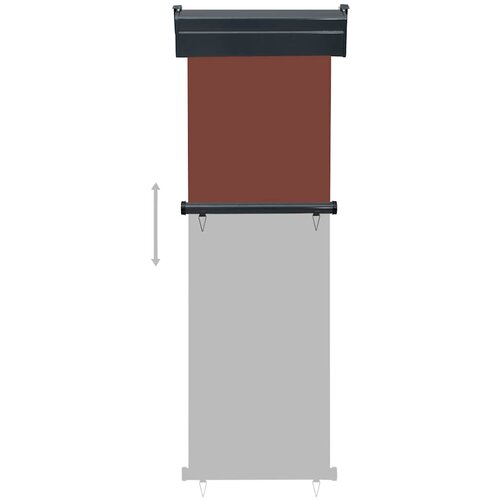  bočna tenda 65 x 250 cm smeđa Slike