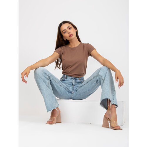 BASIC Feel Good T-shirt-B-013.27P-brown Cene