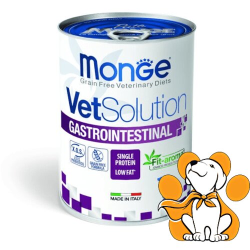 Monge VETSOLUTION Granule za pse Grain Free Gastrointestinal Low Fat Dog 400g Slike