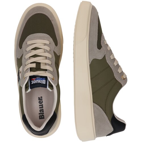 Blauer.USA Niske tenisice bež / taupe siva / maslinasta Slike