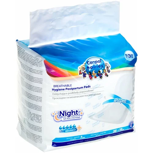 Canpol Postpartum Pads Night higijenski ulošci nakon poroda 10 kom