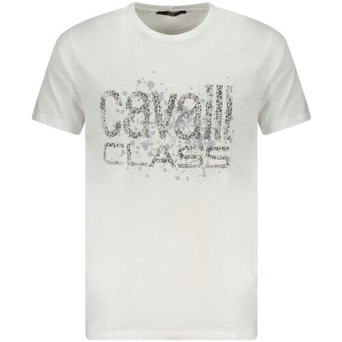 Cavalli Class Mu&scaron;ka Majica Kratkih Rukava Bijela Cijene
